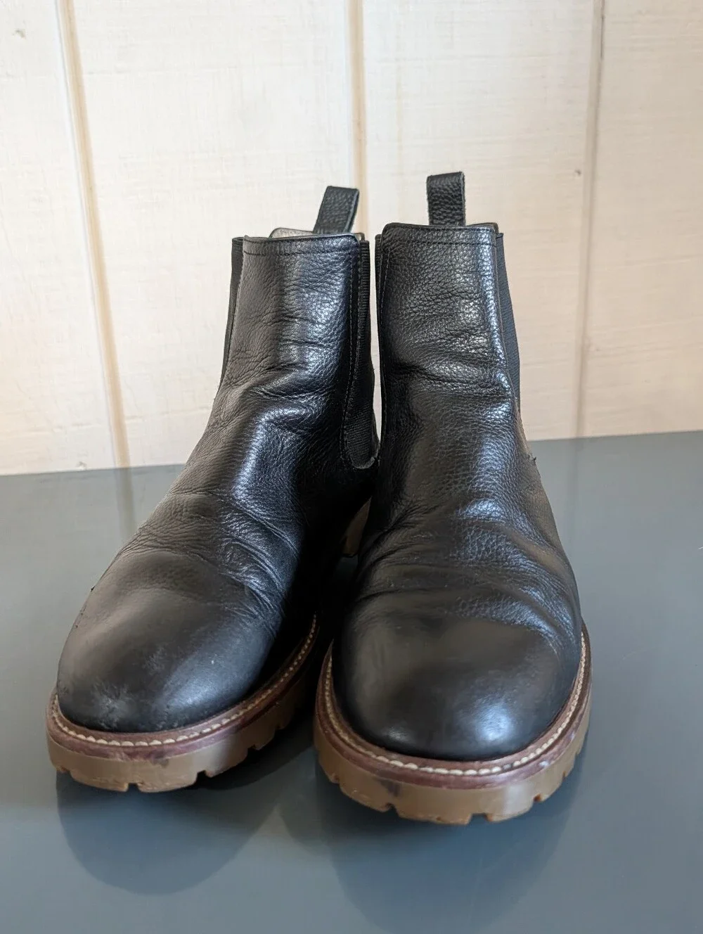 Banana Republic Tanner Black Leather Mens Chelsea Boot 8